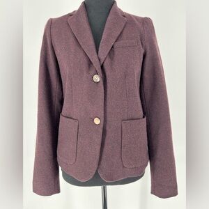 GAP THE ACADEMY BLAZER CLASSIC IN RED‎ PLUM FULLY LINED